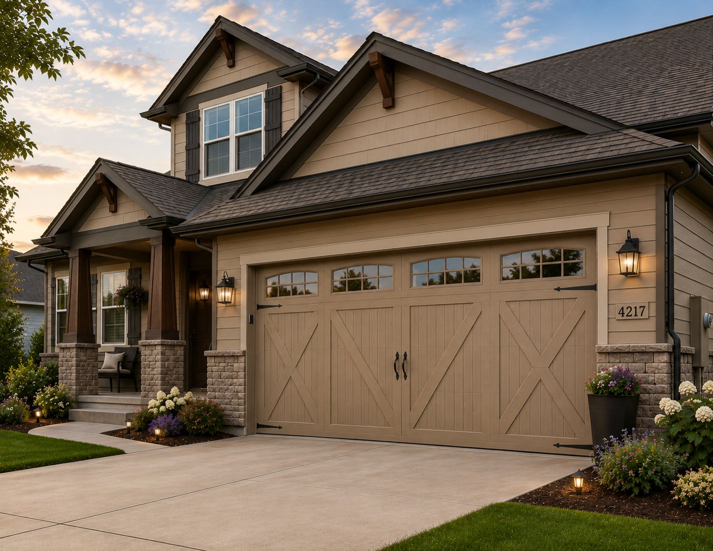 modern garage door.,.